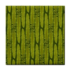 Fern Texture Nature Leaves Tile Coaster