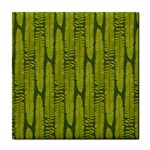 Fern Texture Nature Leaves Tile Coaster Front