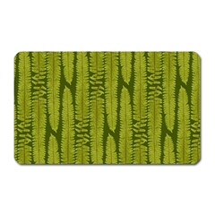 Fern Texture Nature Leaves Magnet (rectangular)