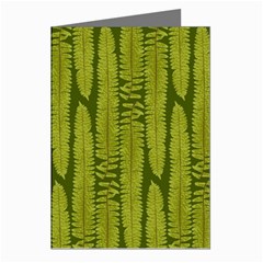 Fern Texture Nature Leaves Greeting Cards (pkg Of 8)