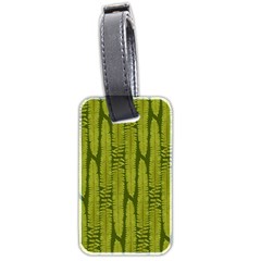 Fern Texture Nature Leaves Luggage Tag (two Sides) by Posterlux