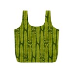 Fern Texture Nature Leaves Full Print Recycle Bag (S) Back