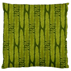 Fern Texture Nature Leaves Standard Premium Plush Fleece Cushion Case (one Side)