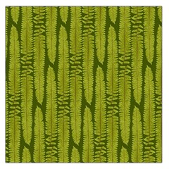 Fern Texture Nature Leaves Square Satin Scarf (36  X 36 )