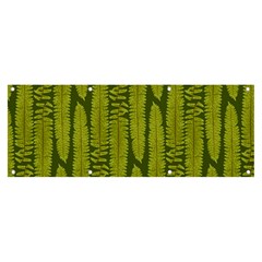 Fern Texture Nature Leaves Banner And Sign 8  X 3  by Posterlux