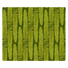 Fern Texture Nature Leaves Premium Plush Fleece Blanket (small)