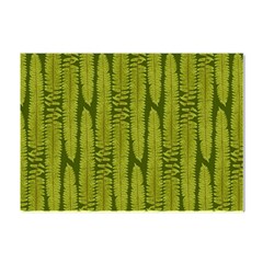 Fern Texture Nature Leaves Crystal Sticker (a4)