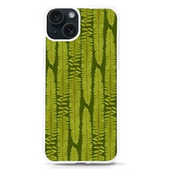 Fern Texture Nature Leaves Iphone 15 Tpu Uv Print Case