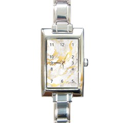 Marble Pattern Rectangle Italian Charm Watch by Posterlux