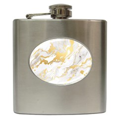 Marble Pattern Hip Flask (6 Oz)