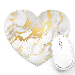 Marble Pattern Heart Mousepad