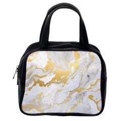 Marble Pattern Classic Handbag (one Side)