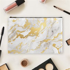 Marble Pattern Cosmetic Bag (large)