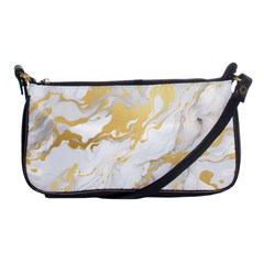 Marble Pattern Shoulder Clutch Bag