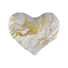 Marble Pattern Standard 16  Premium Heart Shape Cushions