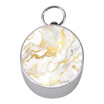 Marble Pattern Mini Silver Compasses Front