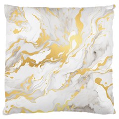 Marble Pattern Standard Premium Plush Fleece Cushion Case (one Side)