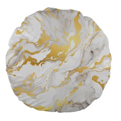 Marble Pattern Large 18  Premium Flano Round Cushions