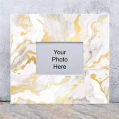 Marble Pattern White Wall Photo Frame 5  X 7  by Posterlux