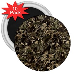 Camouflage Army Survival Uniform 3  Magnets (10 Pack)  by Posterlux