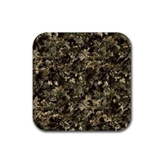 Camouflage Army Survival Uniform Rubber Coaster (square)