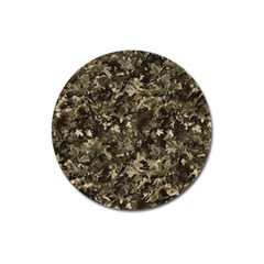 Camouflage Army Survival Uniform Magnet 3  (round)