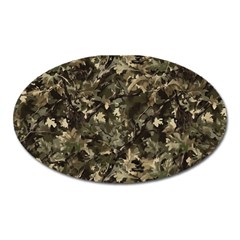 Camouflage Army Survival Uniform Oval Magnet by Posterlux