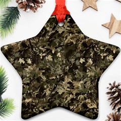 Camouflage Army Survival Uniform Star Ornament (two Sides)