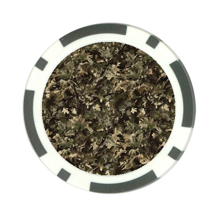 Camouflage Army Survival Uniform Poker Chip Card Guard