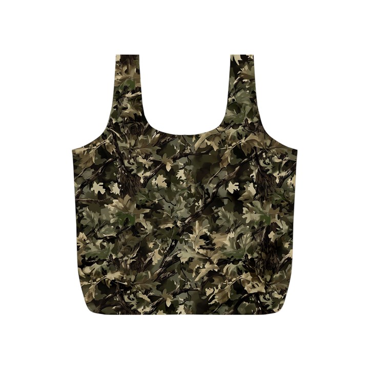 Camouflage Army Survival Uniform Full Print Recycle Bag (S)