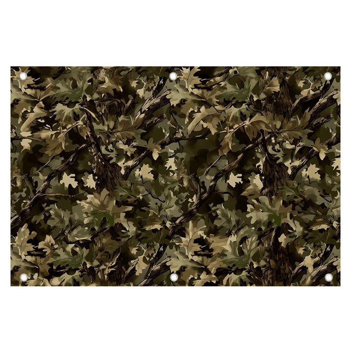 Camouflage Army Survival Uniform Banner and Sign 6  x 4 