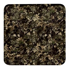 Camouflage Army Survival Uniform Square Glass Fridge Magnet (4 Pack) by Posterlux