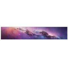 Cosmic Dreamscape Print (ai) Black Backgrond Large Premium Plush Fleece Scarf 