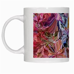 Marbling Blend  White Mug by kaleidomarblingart