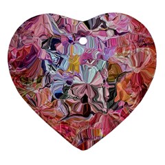 Marbling Blend  Heart Ornament (two Sides)