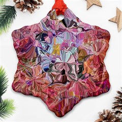 Marbling Blend  Snowflake Ornament (two Sides)