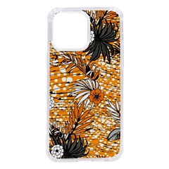 Leaf Yellow Point Flower White Iphone 14 Pro Max Tpu Uv Print Case by Grandong