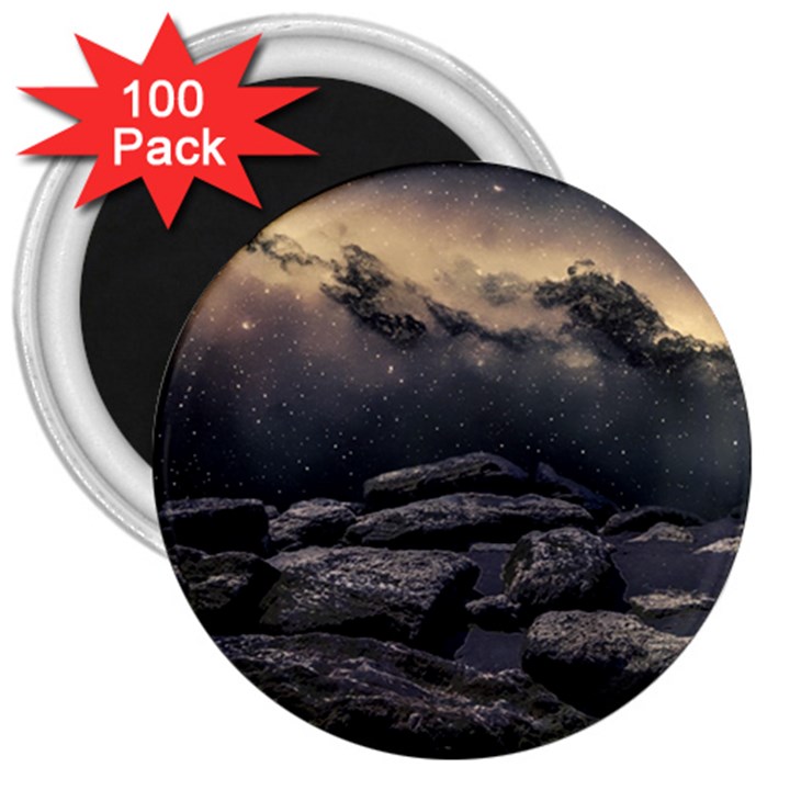 Stellar Dreamscape (AI&Human) 3  Magnets (100 pack)