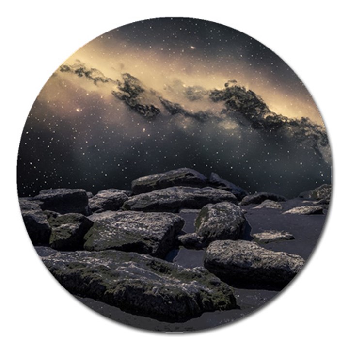 Stellar Dreamscape (AI&Human) Magnet 5  (Round)