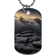 Stellar Dreamscape (ai&human) Dog Tag (two Sides) by dflcprintsclothing