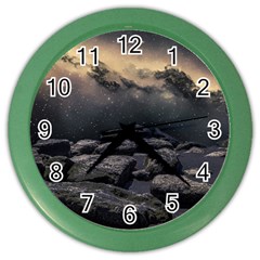 Stellar Dreamscape (ai&human) Color Wall Clock by dflcprintsclothing