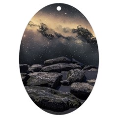 Stellar Dreamscape (ai&human) Uv Print Acrylic Ornament Oval by dflcprintsclothing