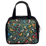 Birds Pattern Flowers Whimsical Classic Handbag (Two Sides) Front