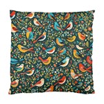 Birds Pattern Flowers Whimsical Standard Cushion Case (One Side) Front