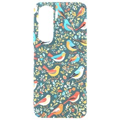 Birds Pattern Flowers Whimsical Samsung Galaxy S24 Plus 6 7 Inch Black Tpu Uv Case