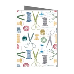 Pattern Seamless Texture Sewing Mini Greeting Cards (pkg Of 8)