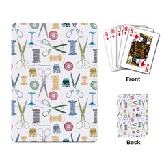 Pattern Seamless Texture Sewing Playing Cards Single Design (rectangle) by Salmanaz77