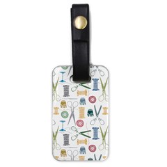 Pattern Seamless Texture Sewing Luggage Tag (one Side) by Salmanaz77