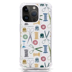 Pattern Seamless Texture Sewing Iphone 14 Pro Tpu Uv Print Case by Salmanaz77