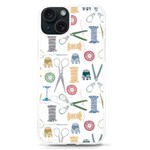 Pattern Seamless Texture Sewing iPhone 15 TPU UV Print Case Front